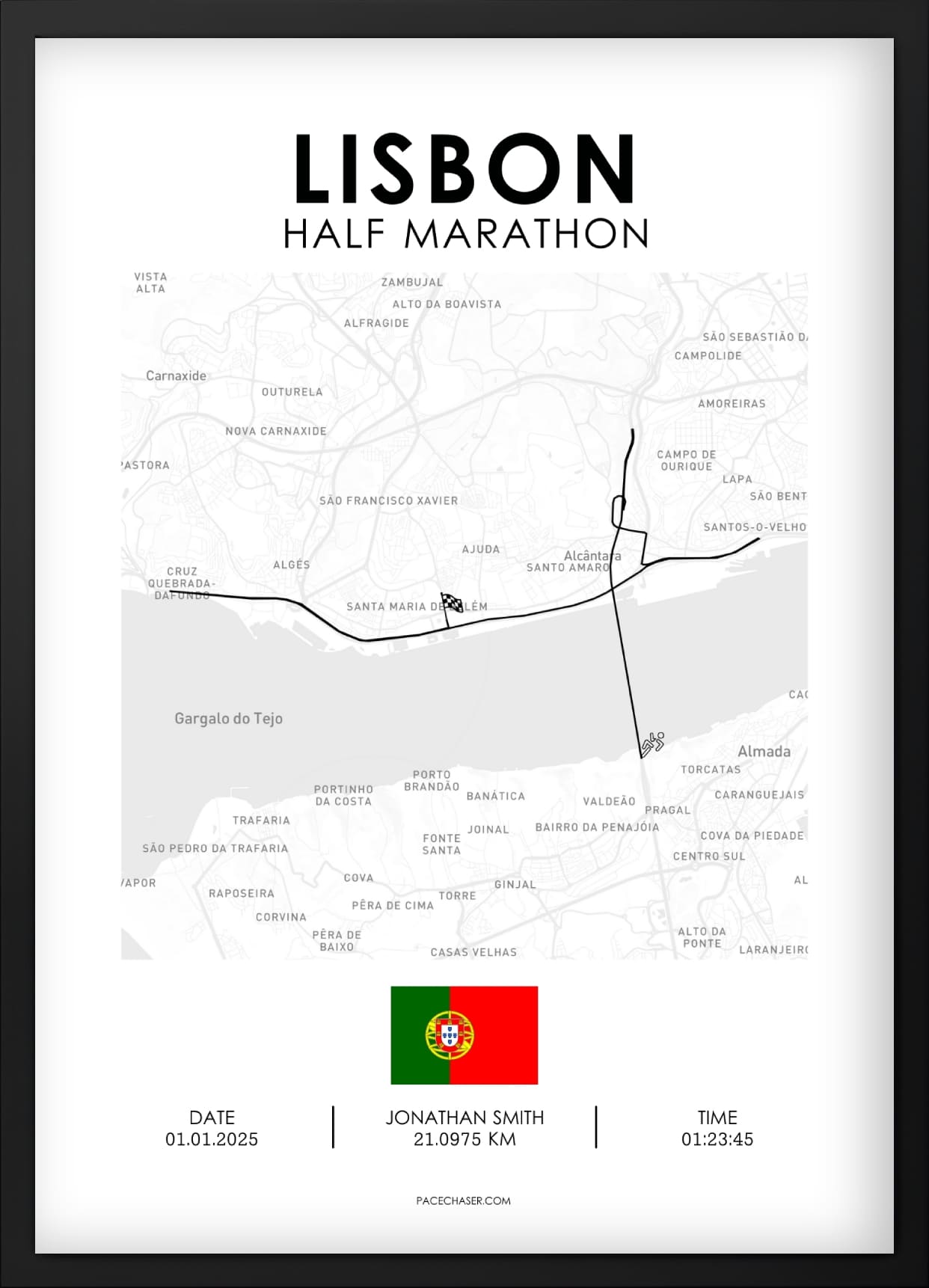 Halbmarathon Lissabon Poster