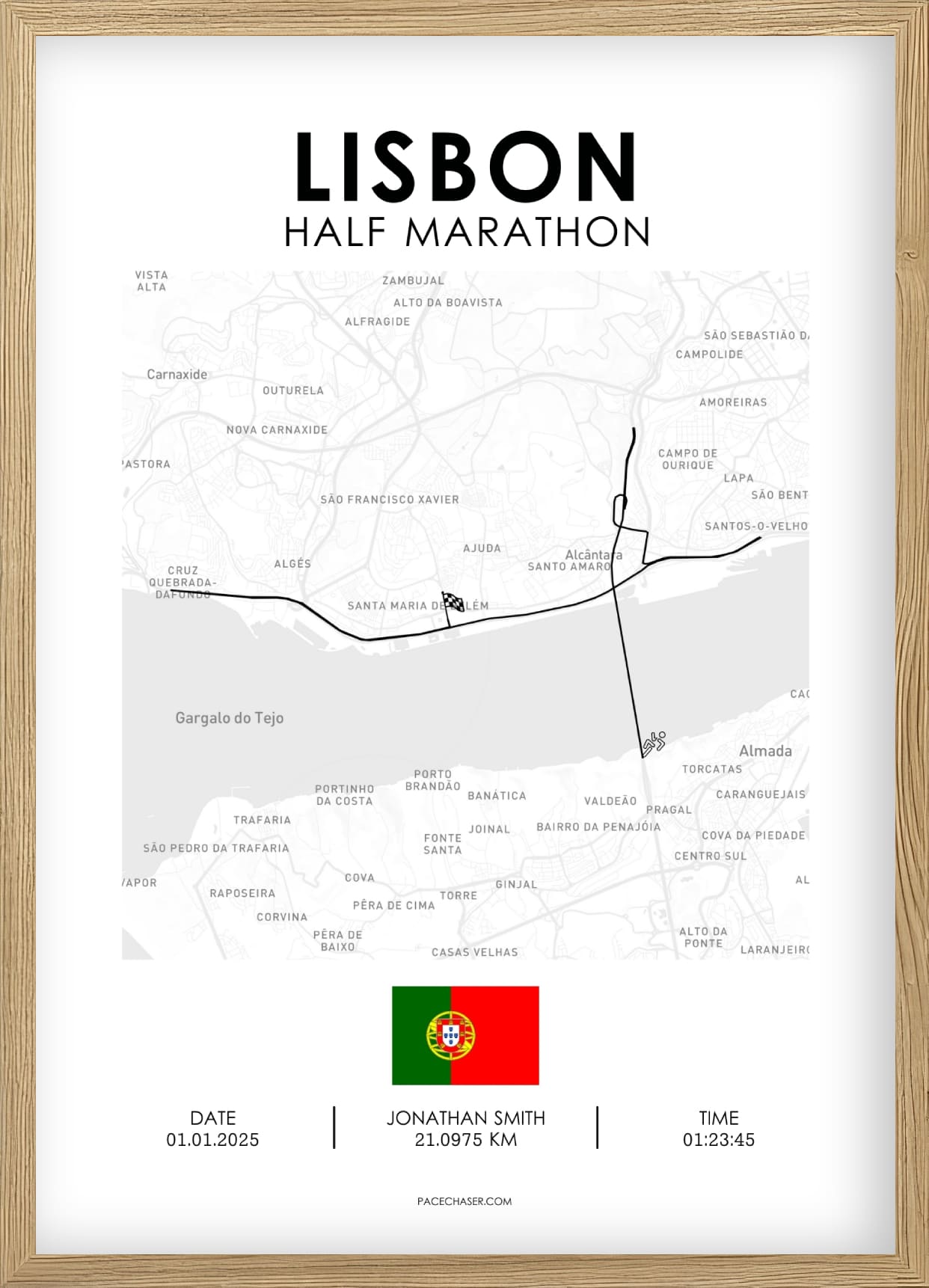 Halbmarathon Lissabon Poster