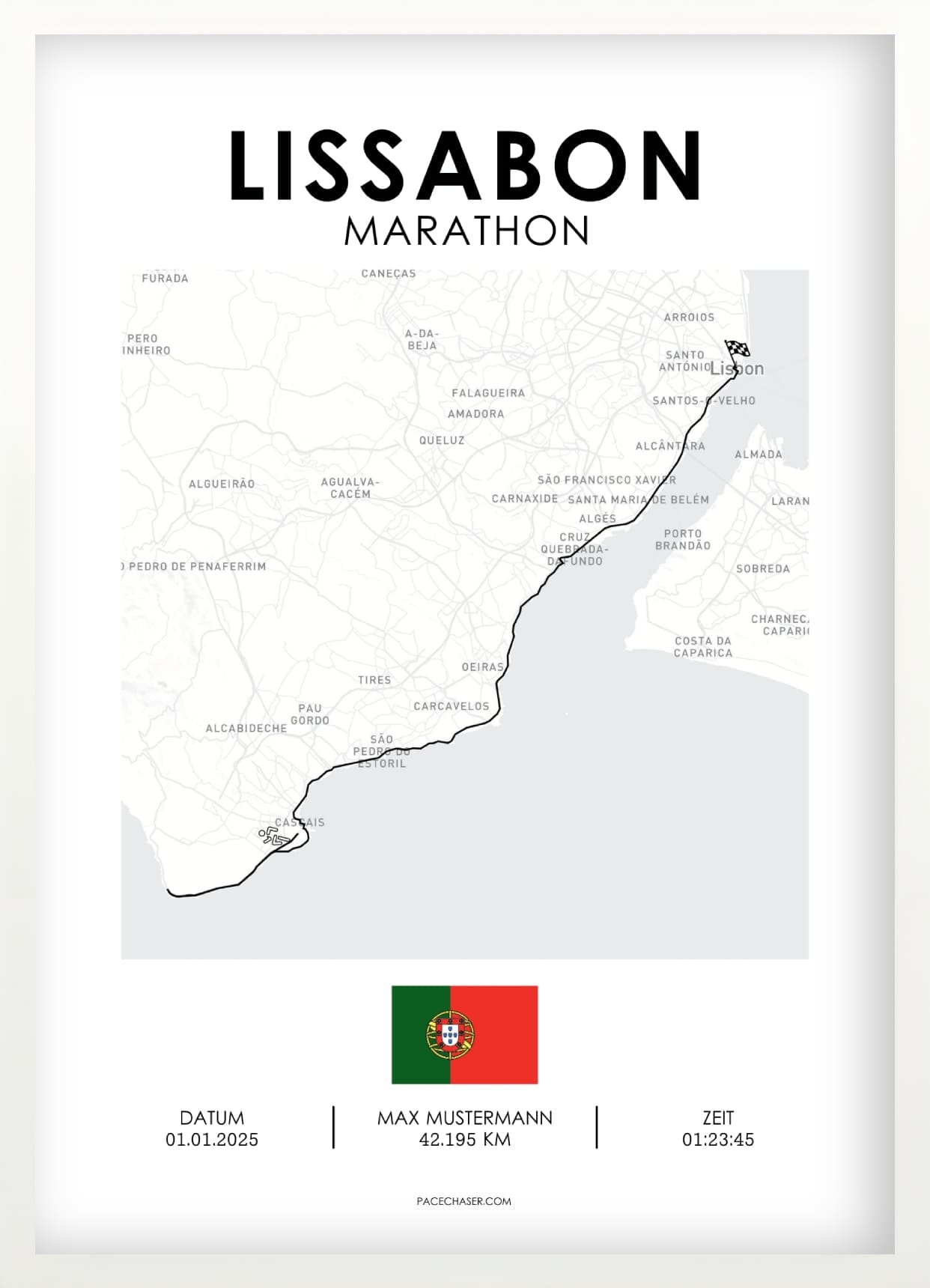Marathon Lissabon Poster