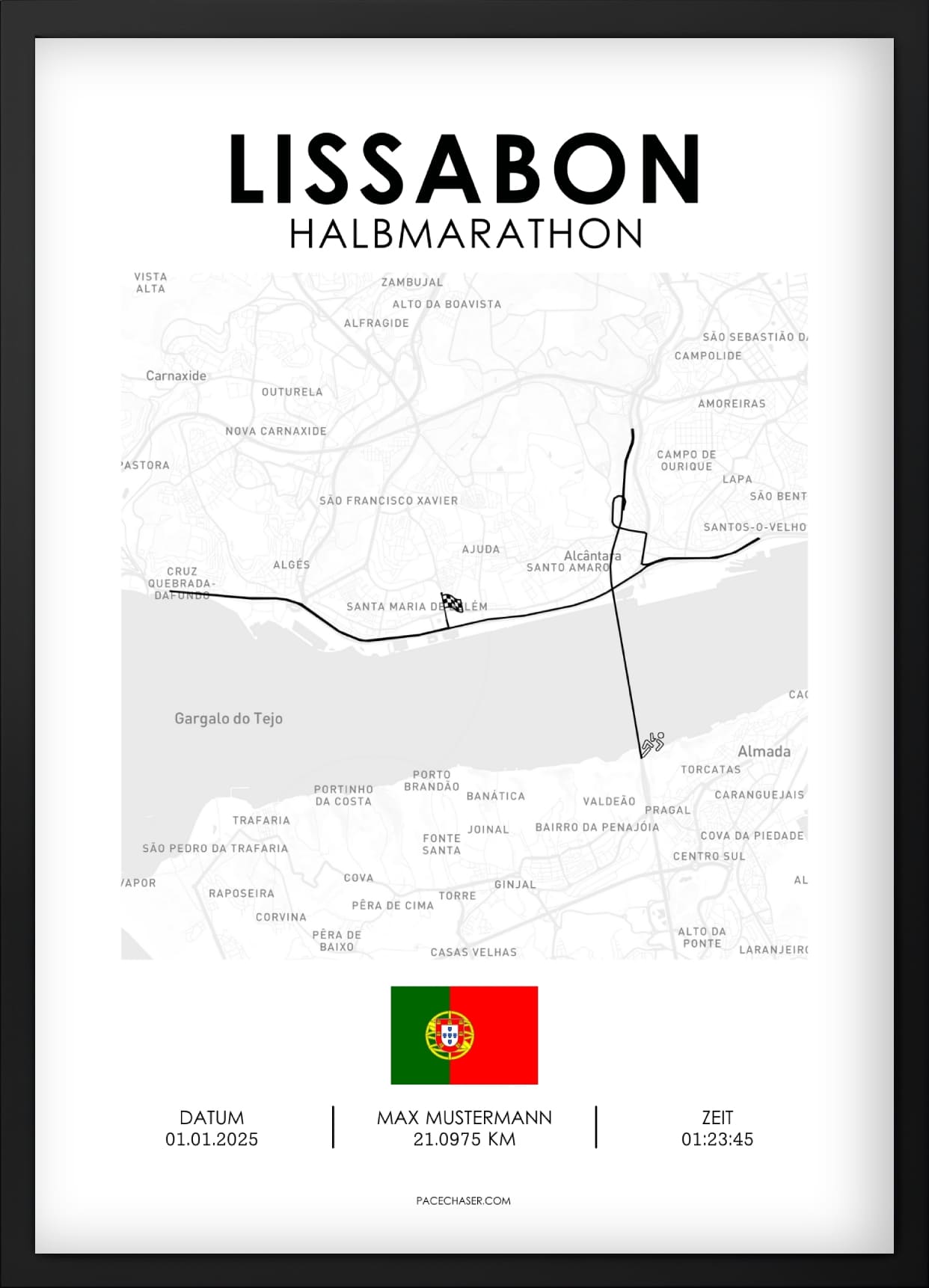 Halbmarathon Lissabon Poster