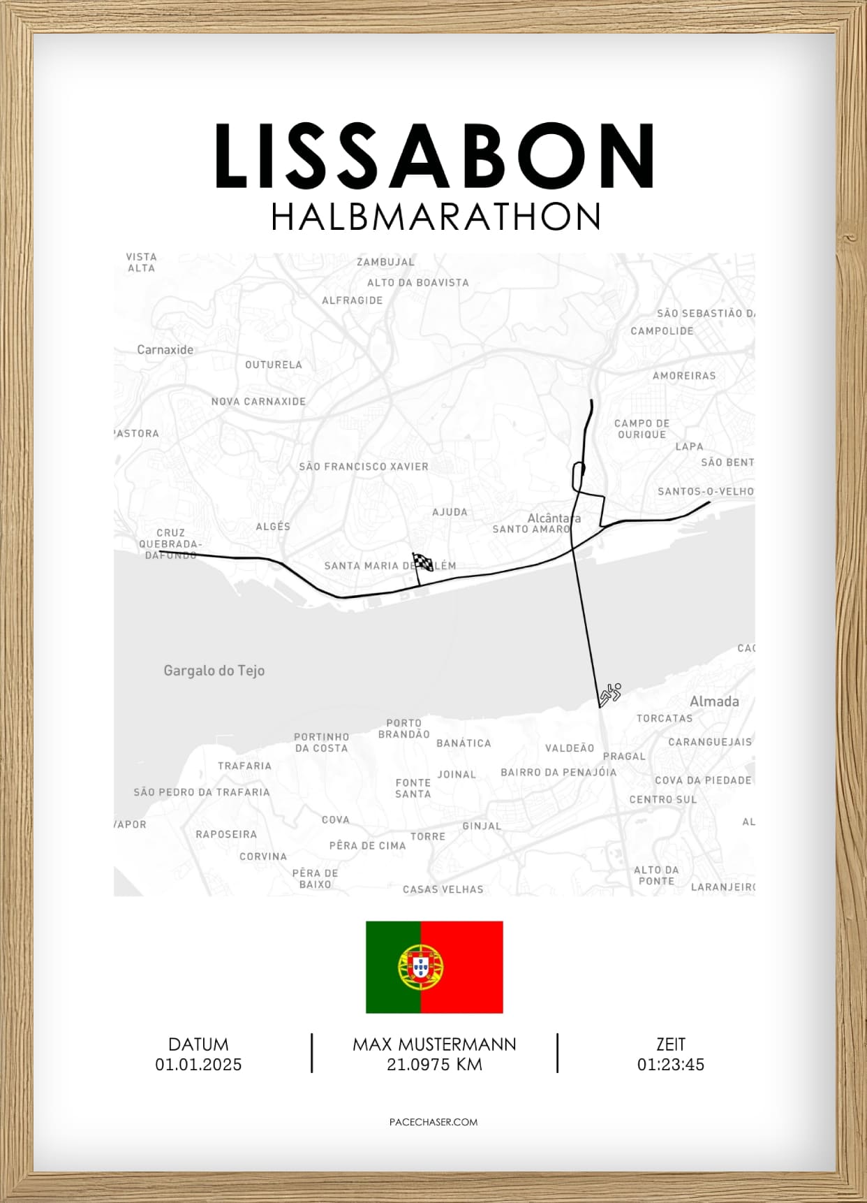 Halbmarathon Lissabon Poster