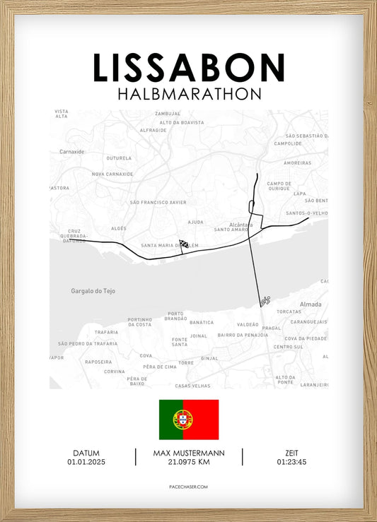 Halbmarathon Lissabon Poster