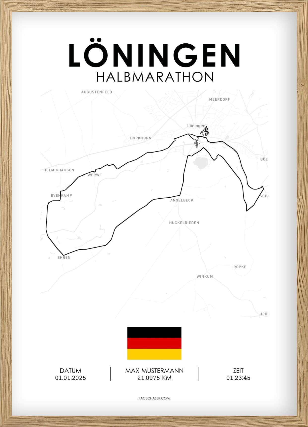 Halvmaraton Löningen Plakat