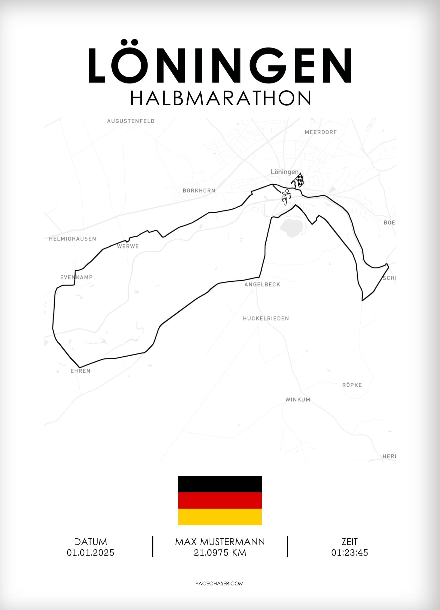 Halvmaraton Löningen Plakat