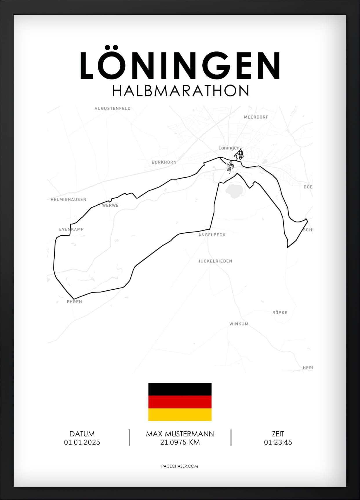 Halvmaraton Löningen Plakat