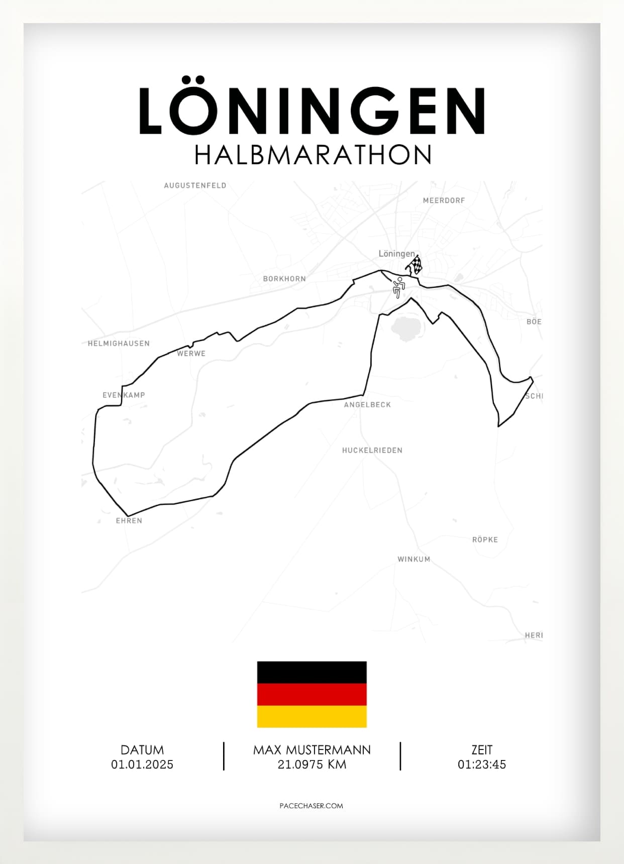 Halvmaraton Löningen Plakat