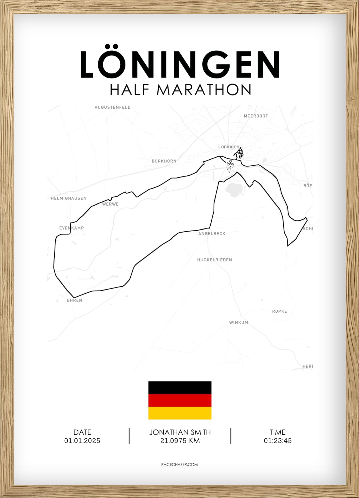 Halvmaraton Löningen Plakat