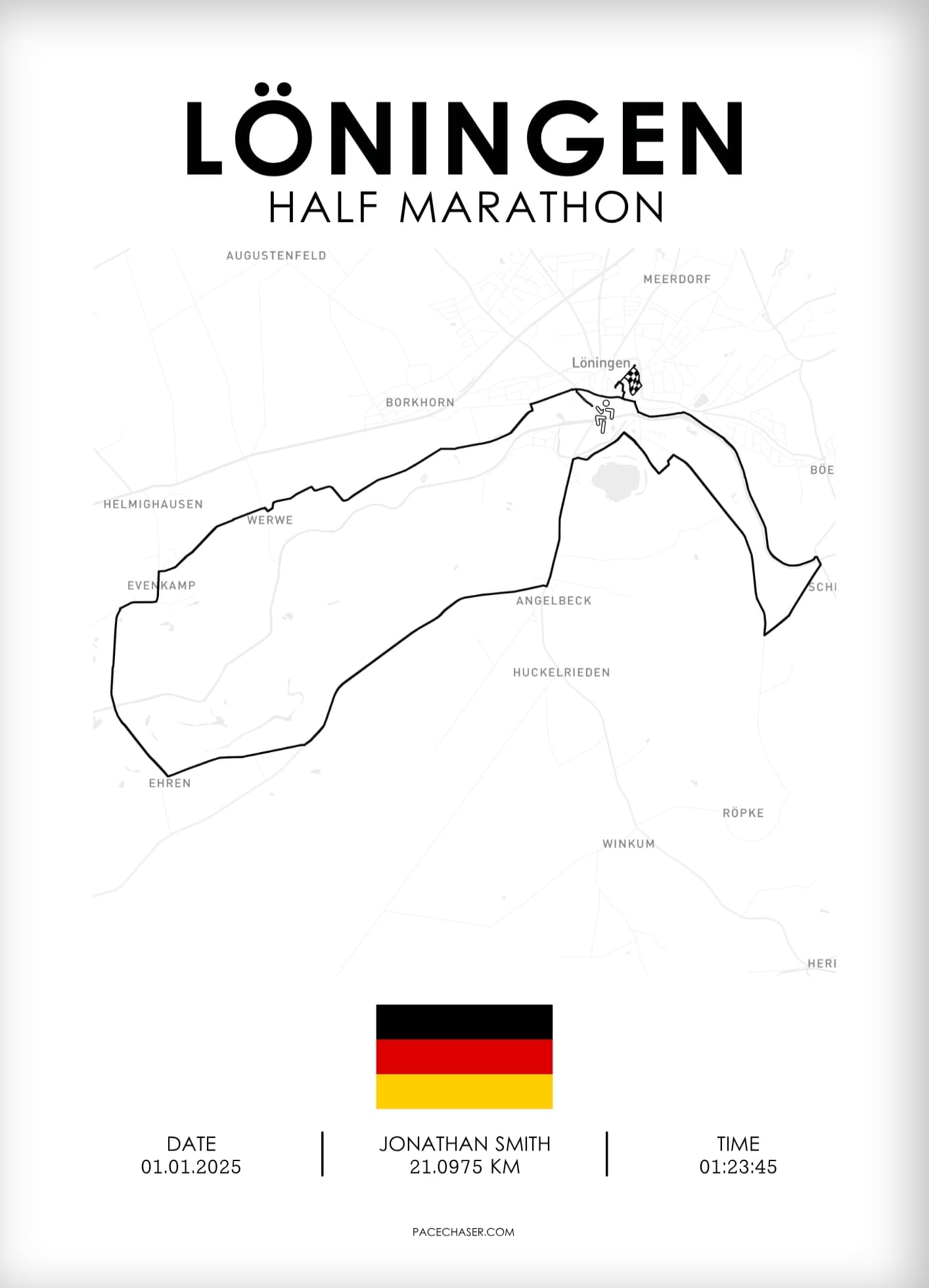 Halvmaraton Löningen Plakat