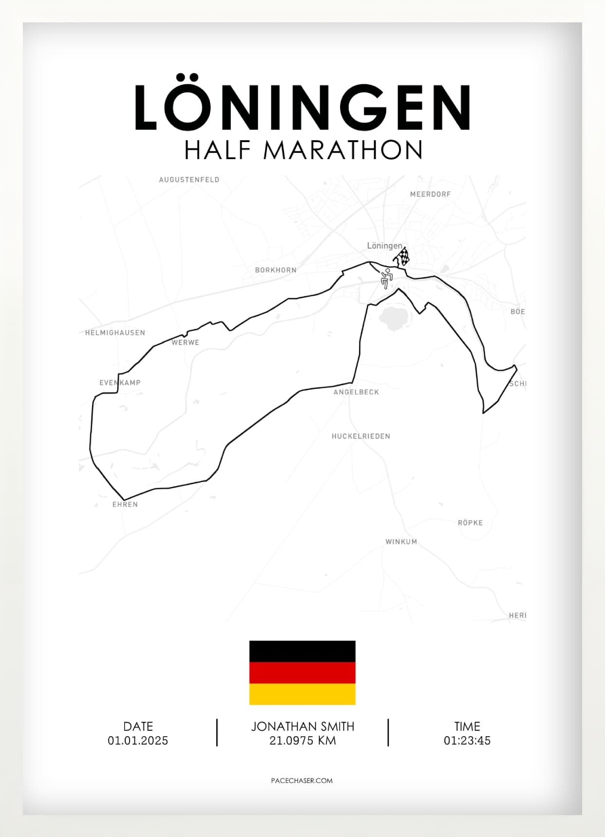 Halvmaraton Löningen Plakat