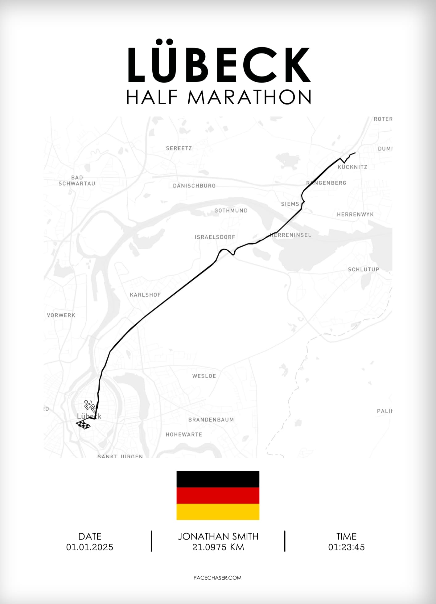 Halbmarathon Lübeck Poster