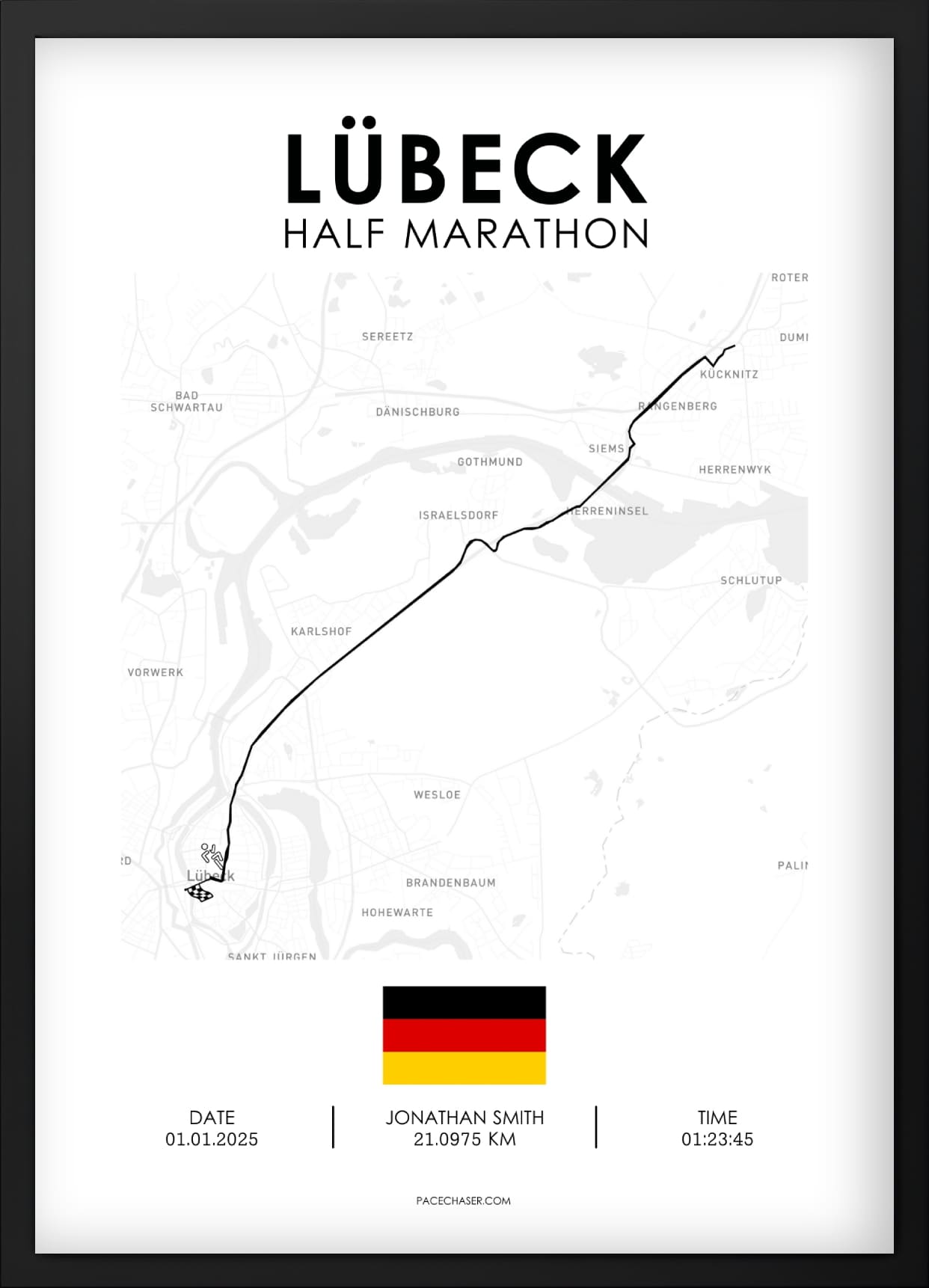 Halbmarathon Lübeck Poster