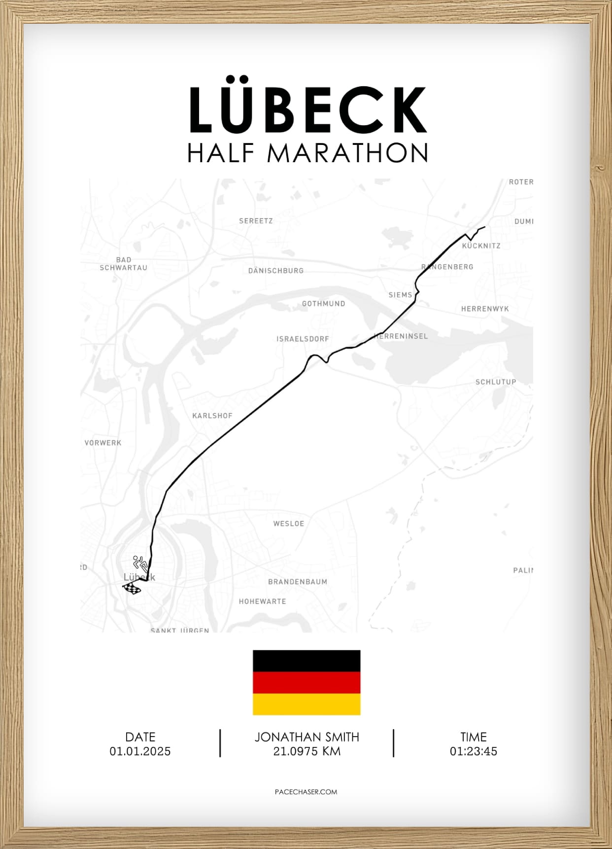 Halbmarathon Lübeck Poster