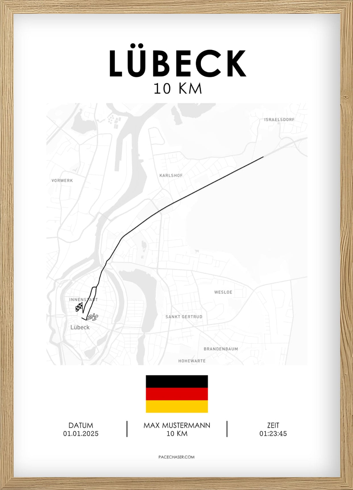 10 km Lübeck Poster