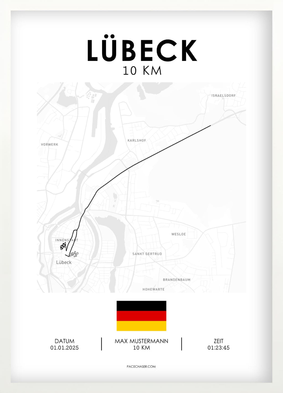 10 km Lübeck Poster
