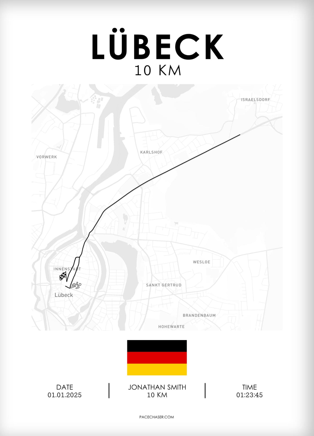 10 km Lübeck Poster