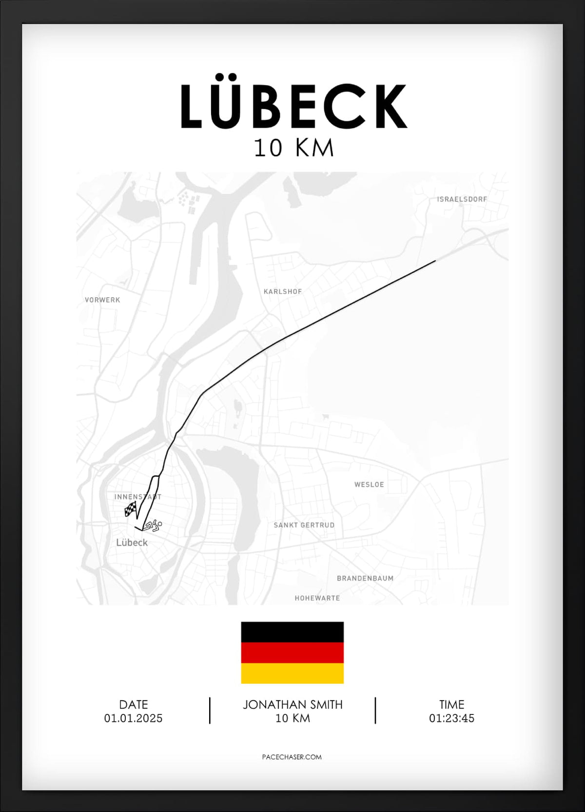 10 km Lübeck Poster
