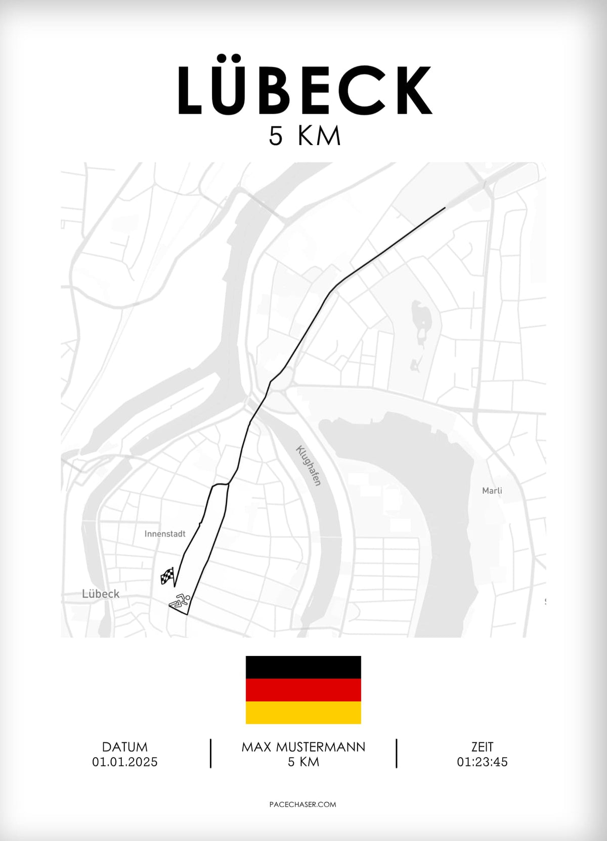 5 km Lübeck Poster