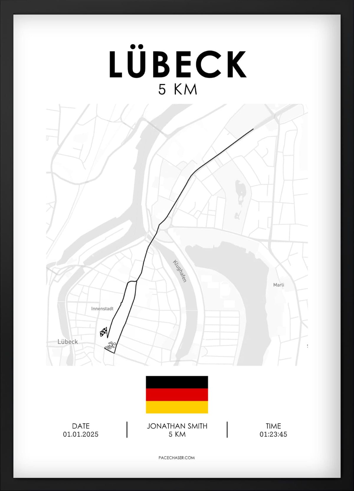 5 km Lübeck Poster