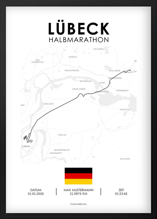 Halbmarathon Lübeck Poster