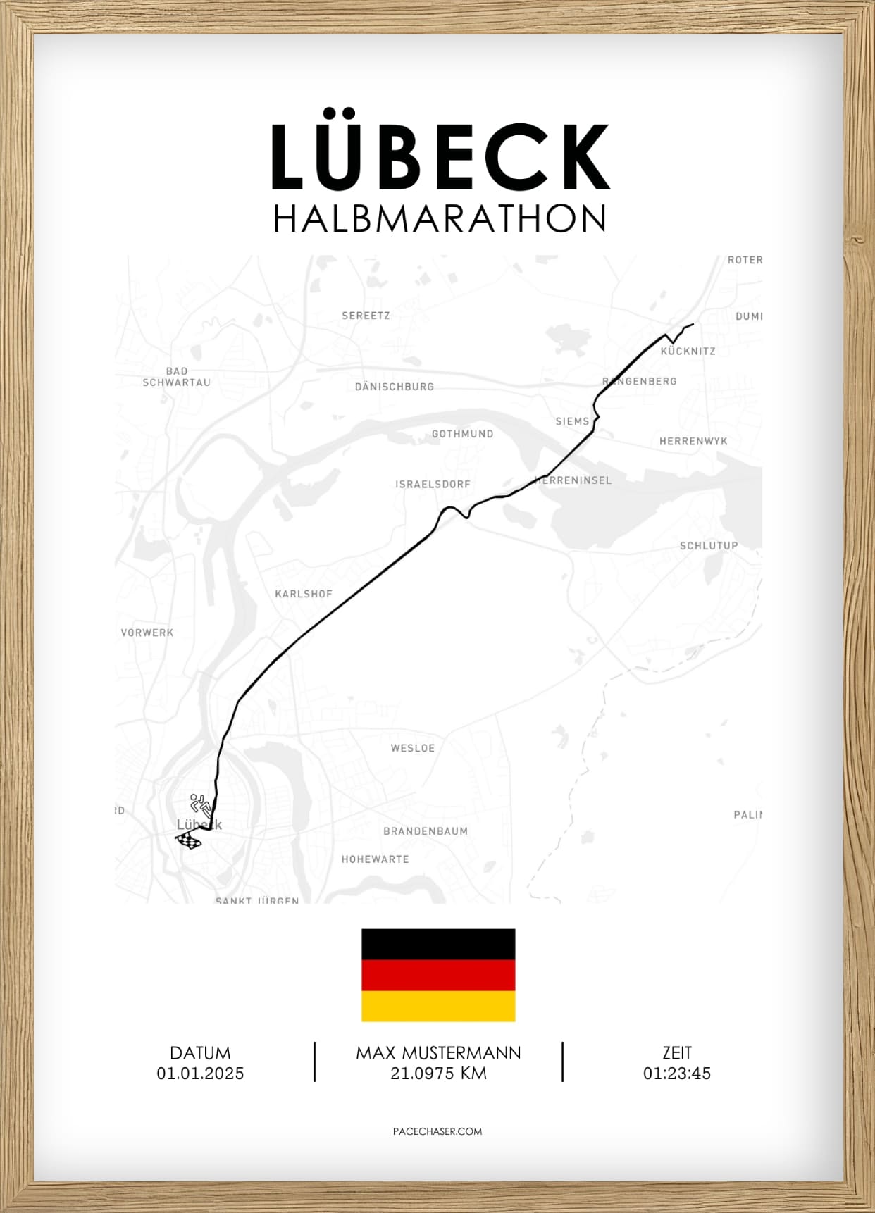 Halbmarathon Lübeck Poster