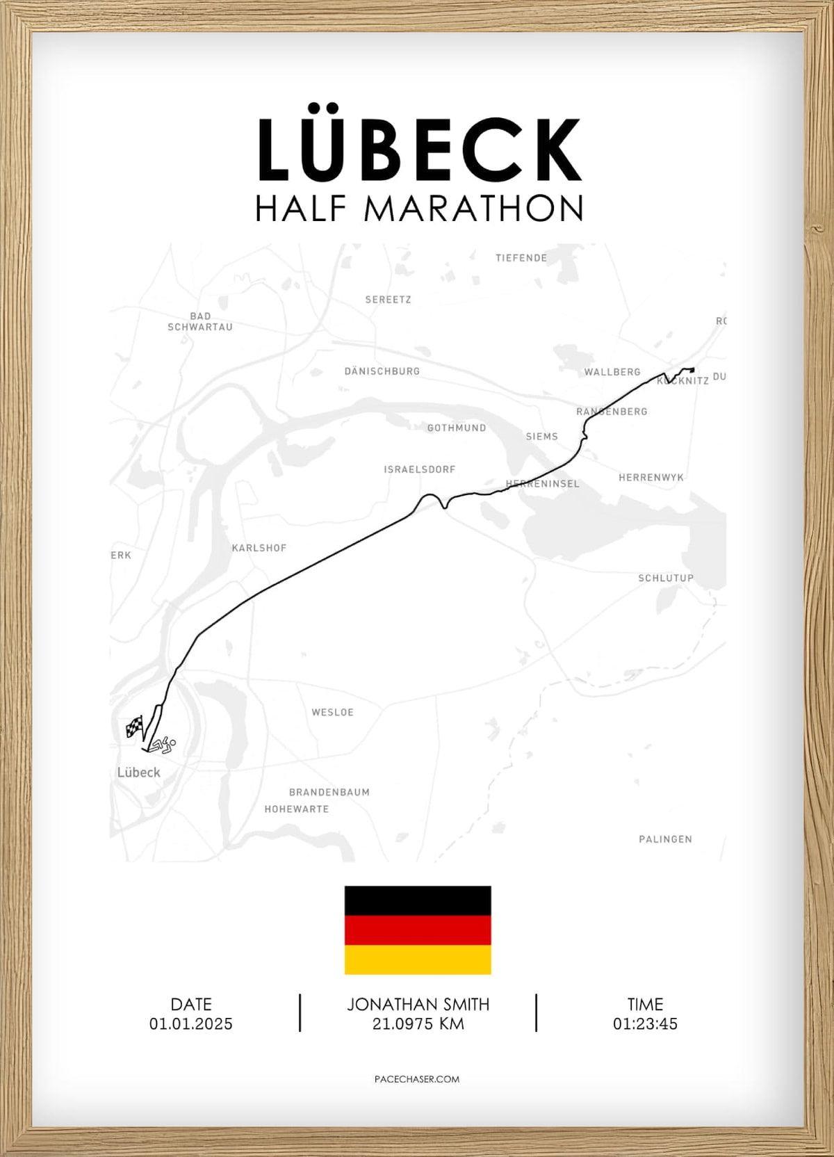 Halbmarathon Lübeck Poster