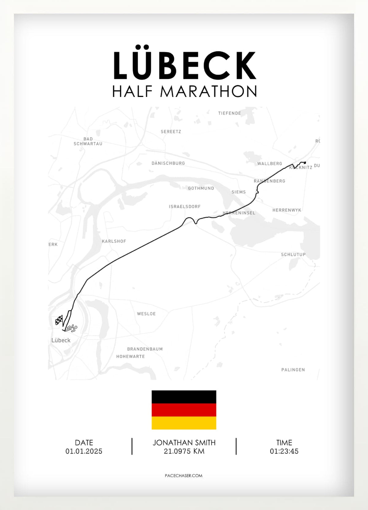 Halbmarathon Lübeck Poster