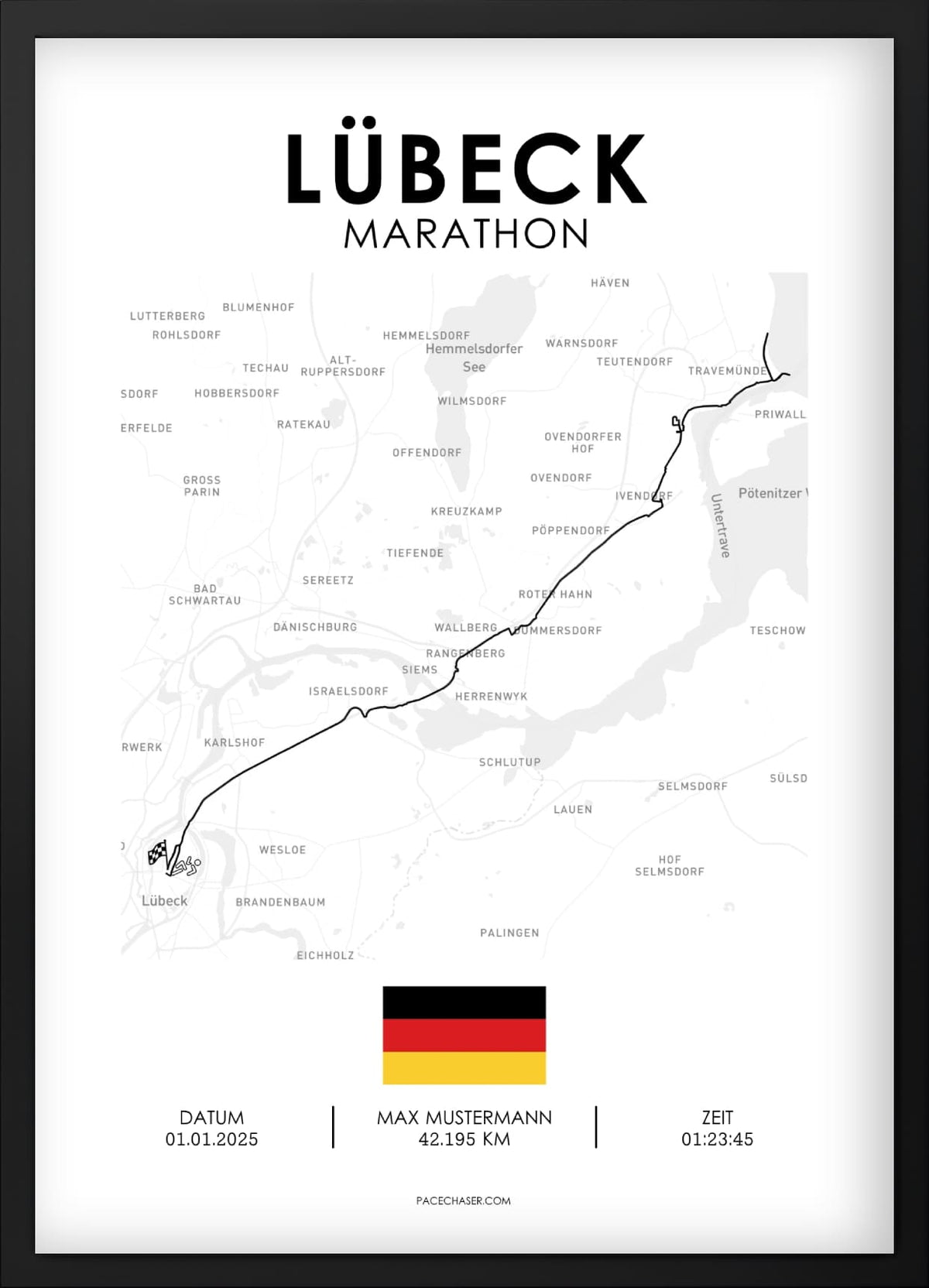 Marathon Lübeck Poster