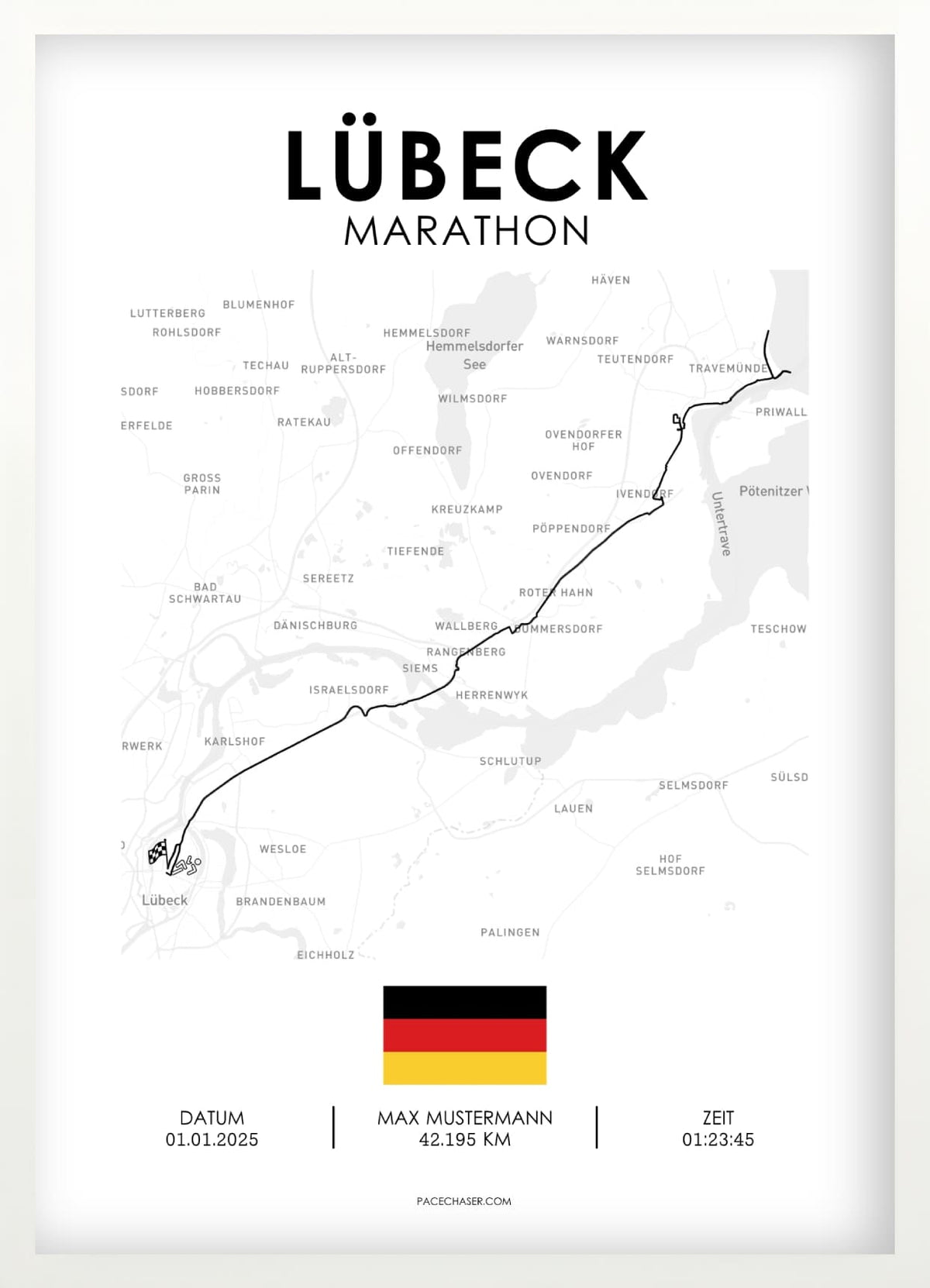 Marathon Lübeck Poster