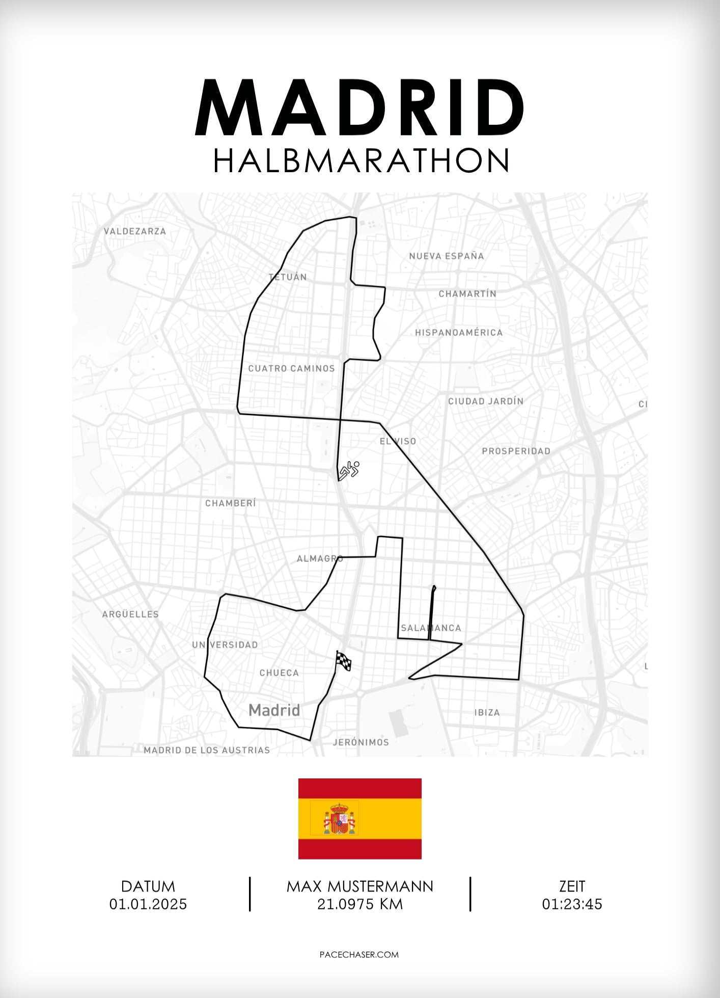 Halbmarathon Madrid Poster (ab 2026)