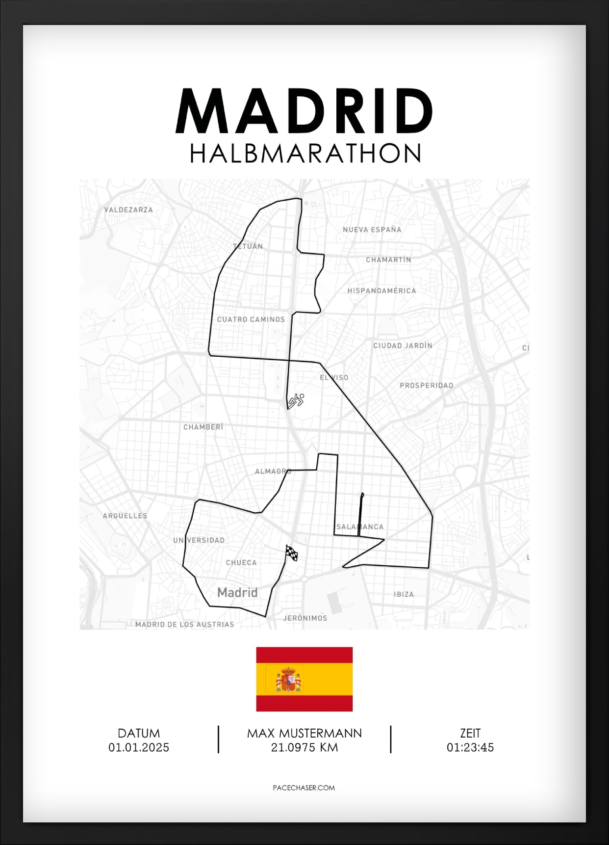 Halbmarathon Madrid Poster (ab 2026)