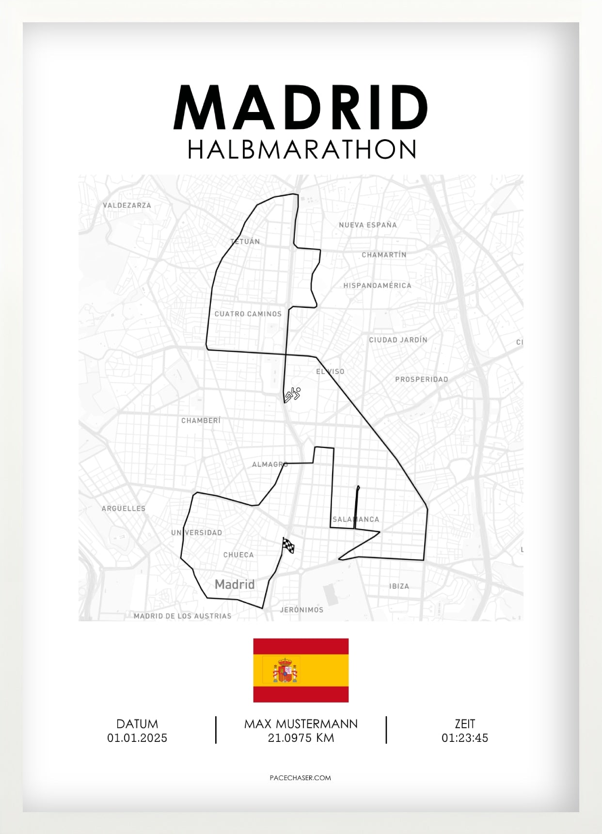 Halbmarathon Madrid Poster (ab 2026)