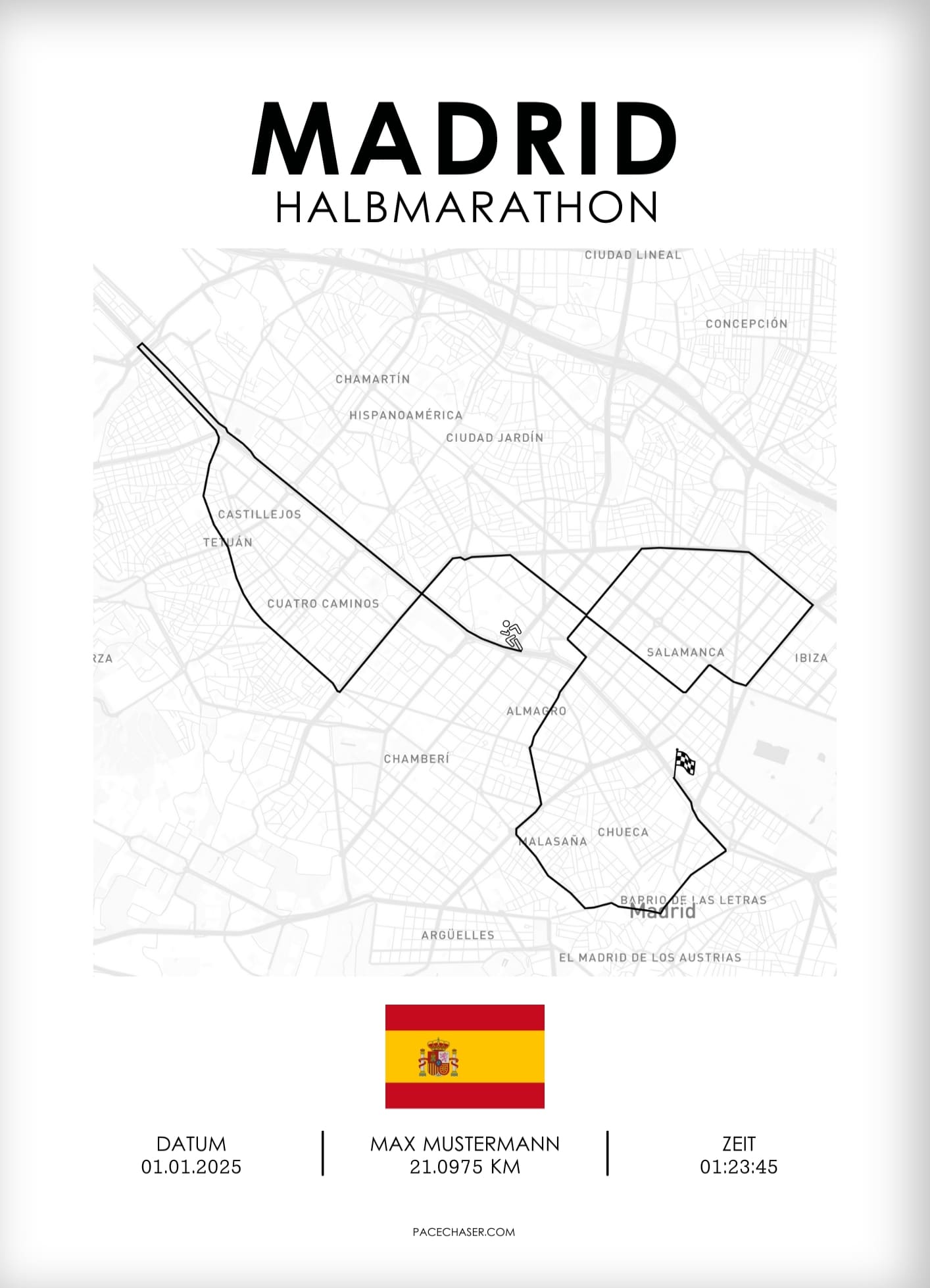 Halbmarathon Madrid Poster (bis 2025)