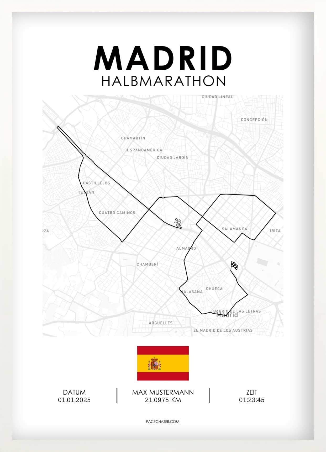 Halbmarathon Madrid Poster (bis 2025)