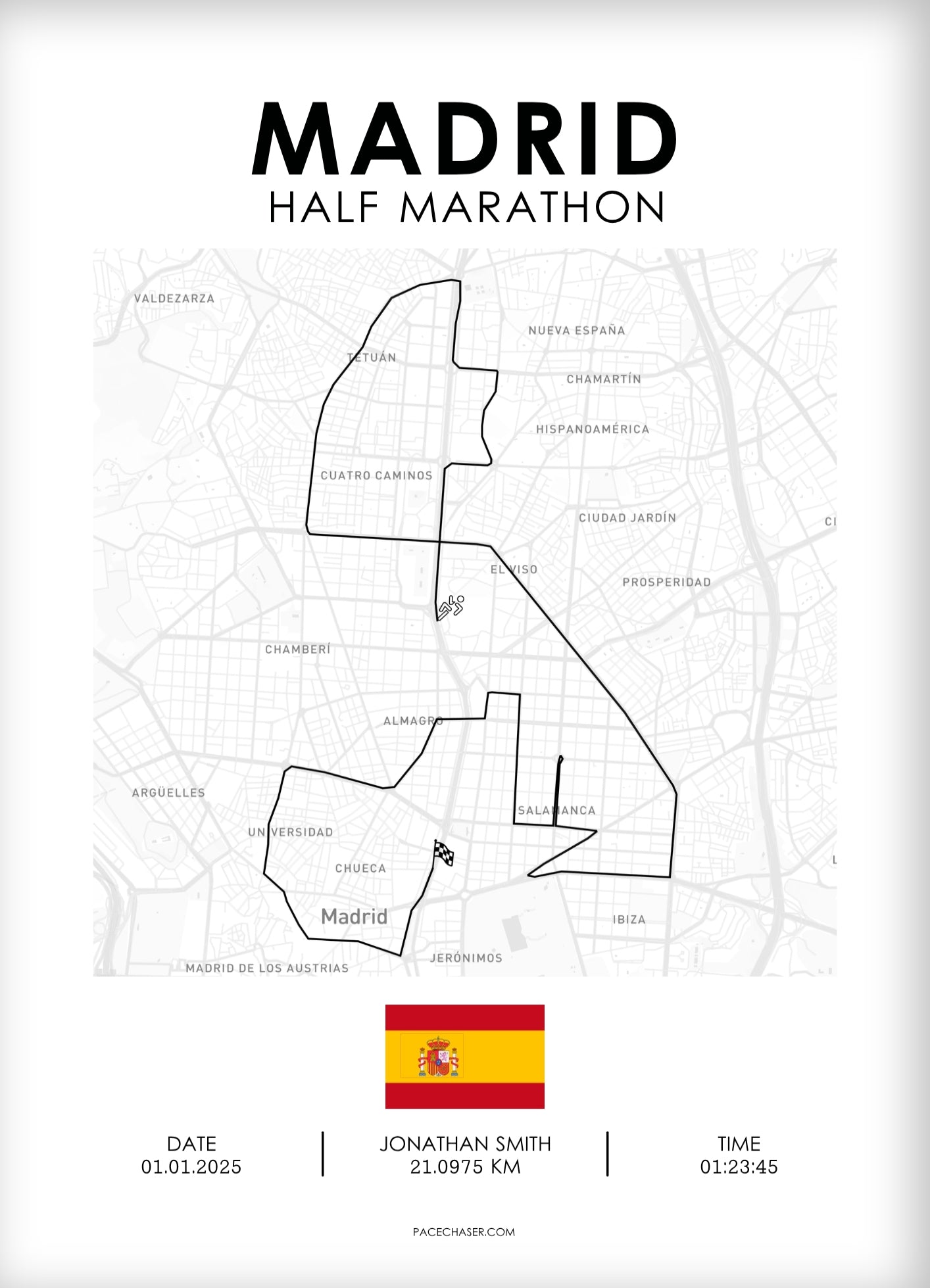 Halbmarathon Madrid Poster (ab 2026)