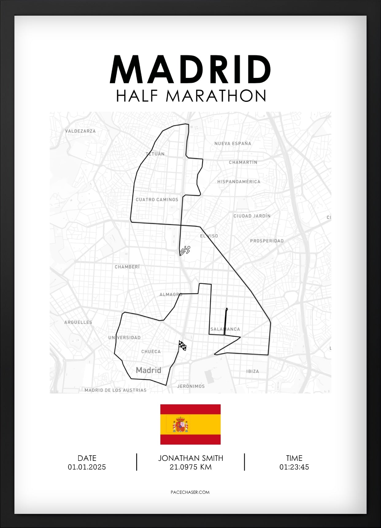 Halbmarathon Madrid Poster (ab 2026)