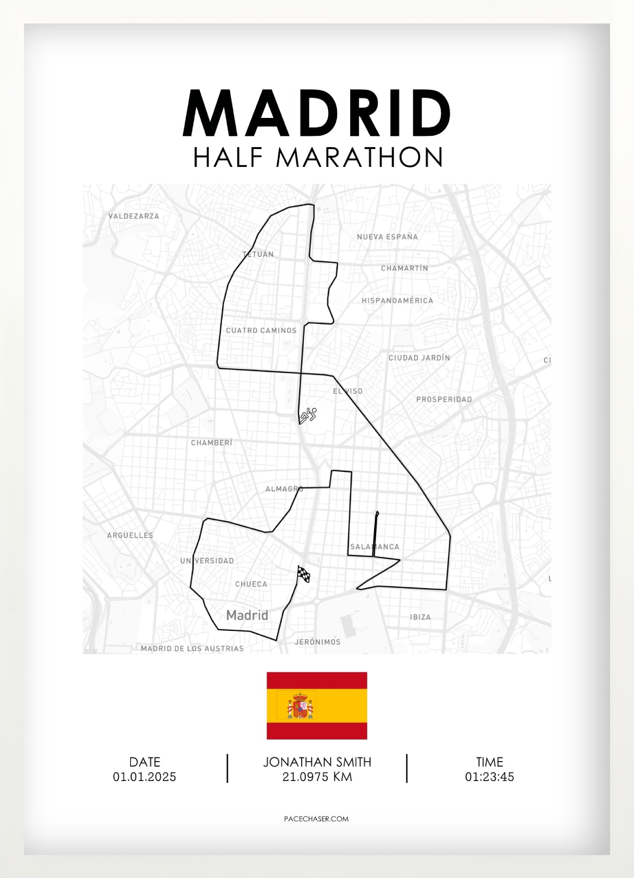 Halbmarathon Madrid Poster (ab 2026)