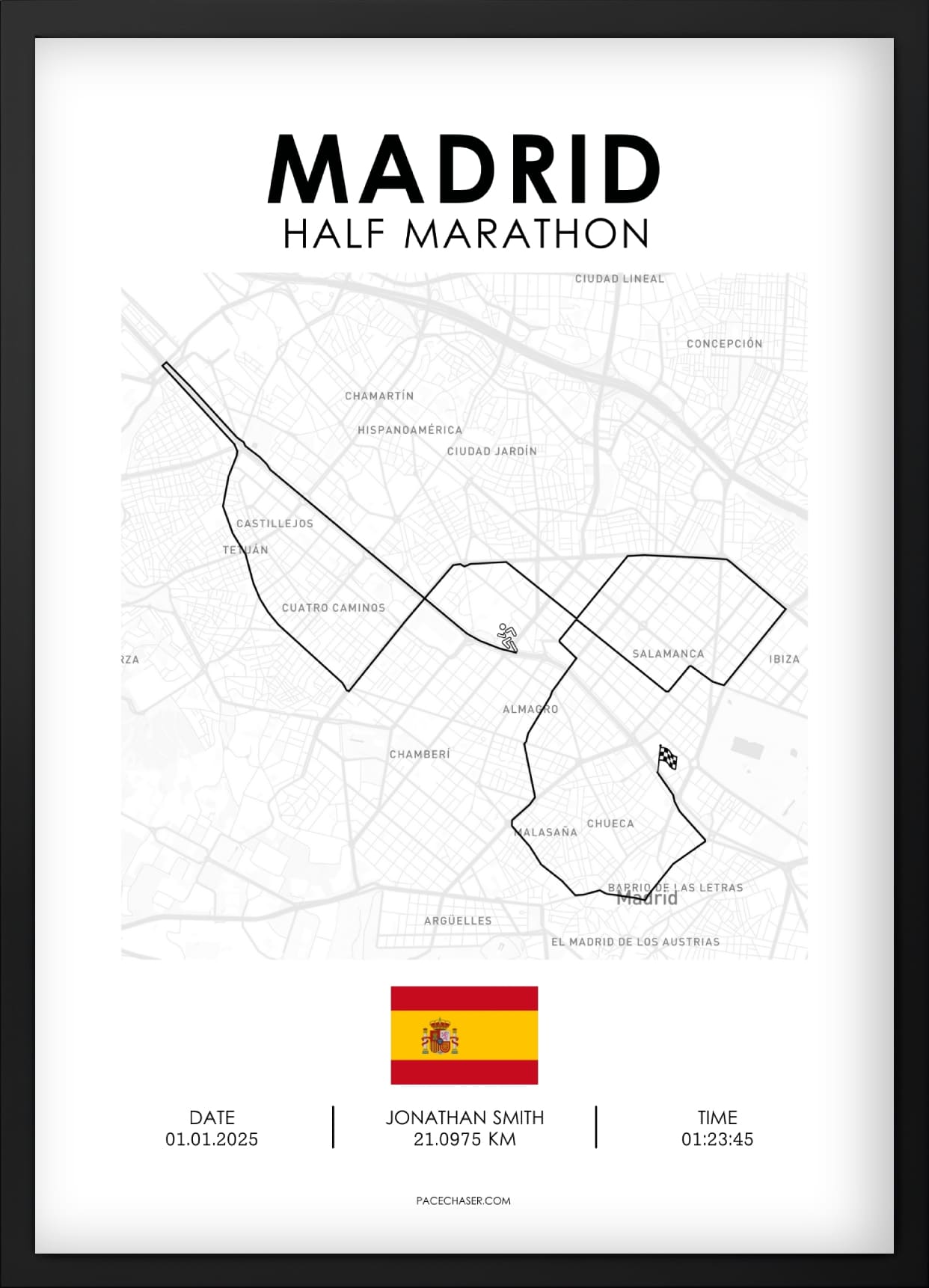 Halbmarathon Madrid Poster (bis 2025)