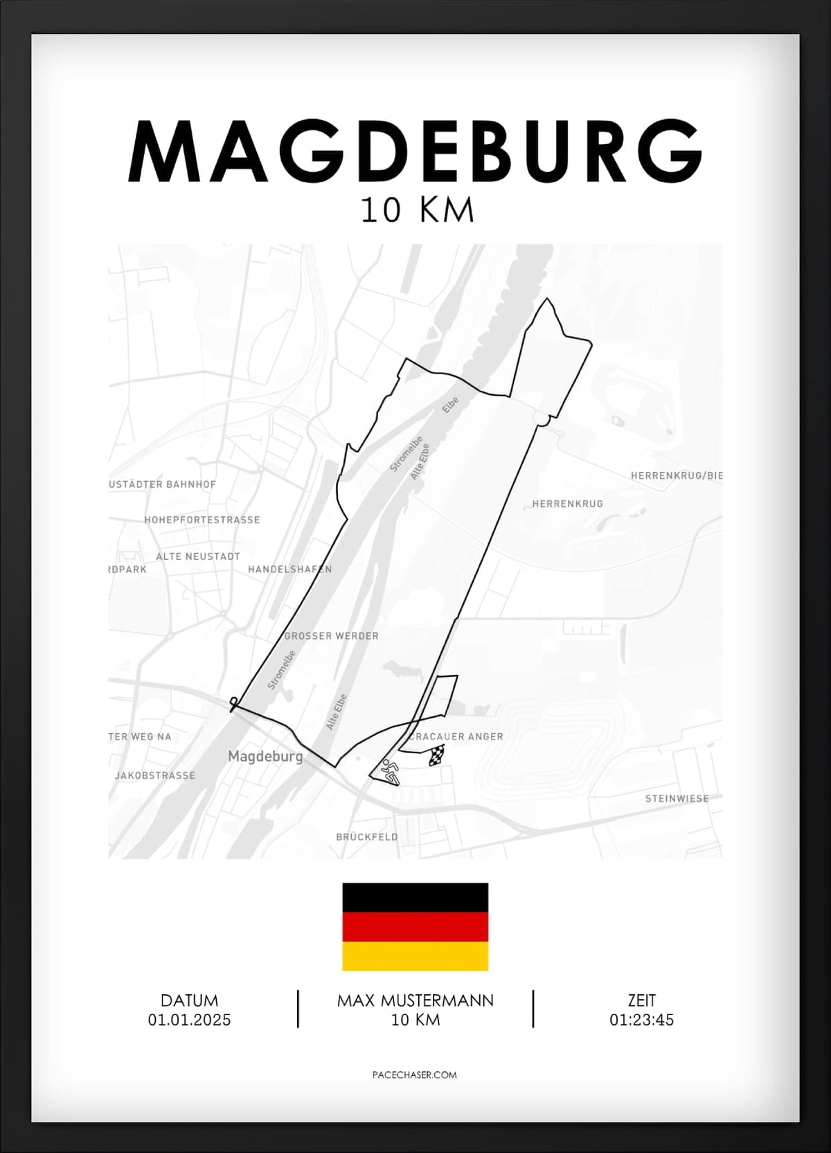 10km Magdeburg Poster