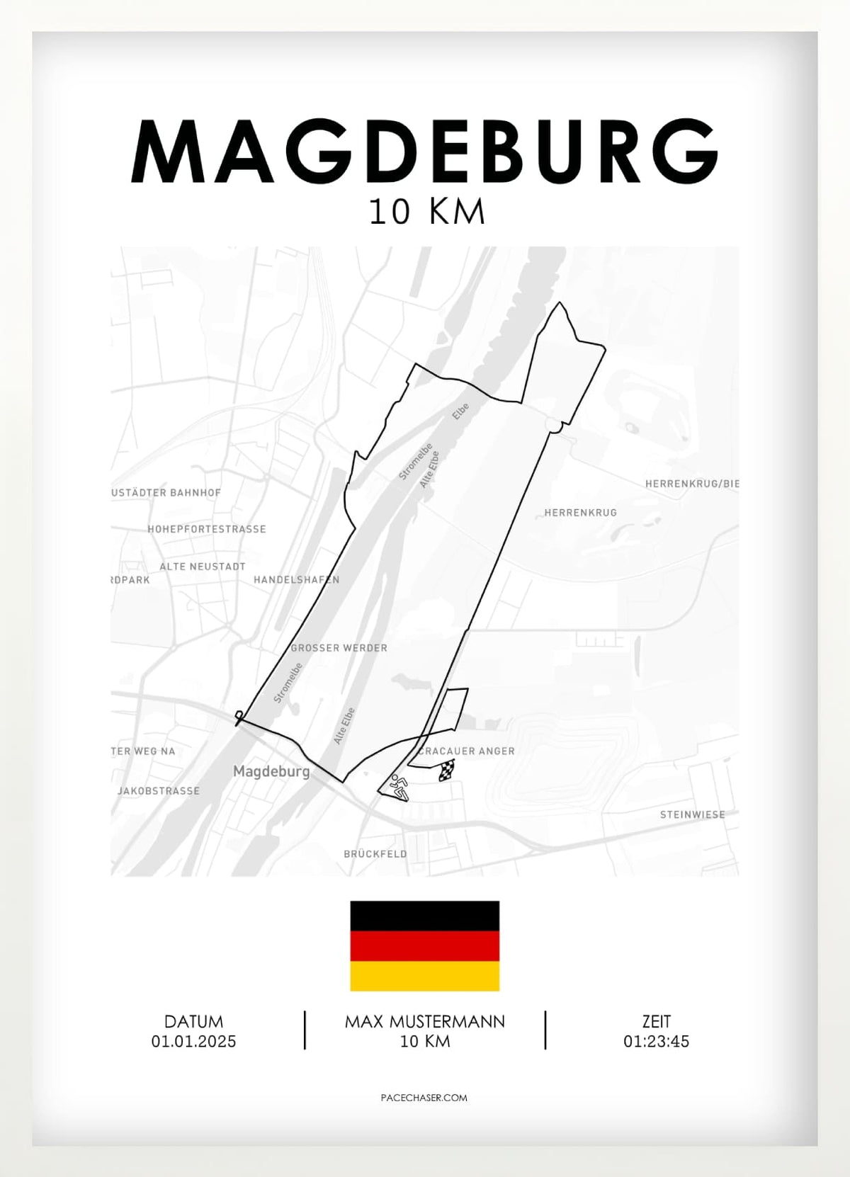 10km Magdeburg Poster
