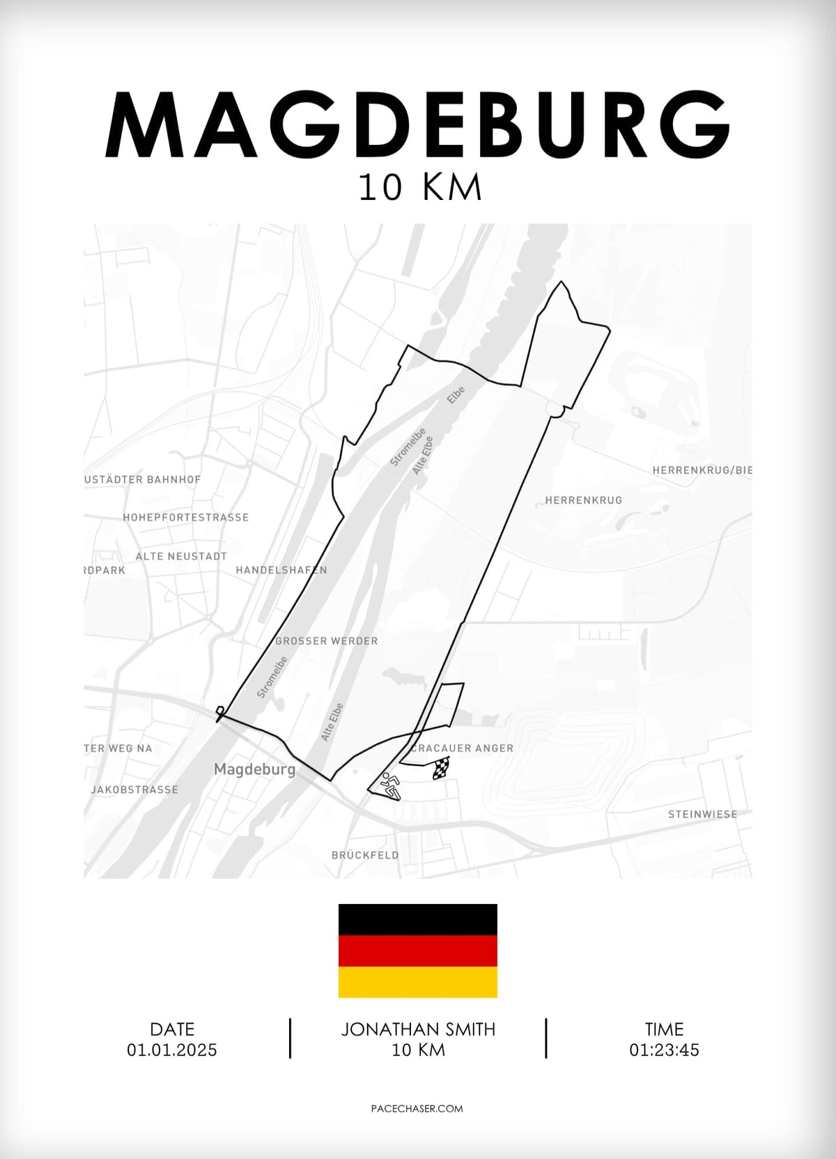 10km Magdeburg Poster
