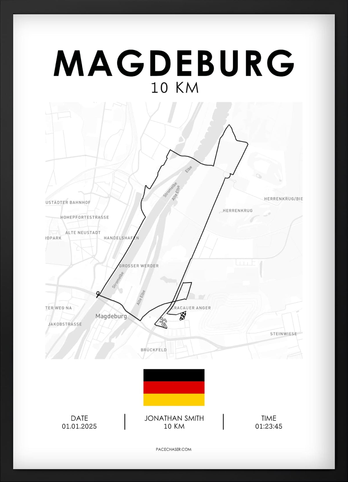 10km Magdeburg Poster