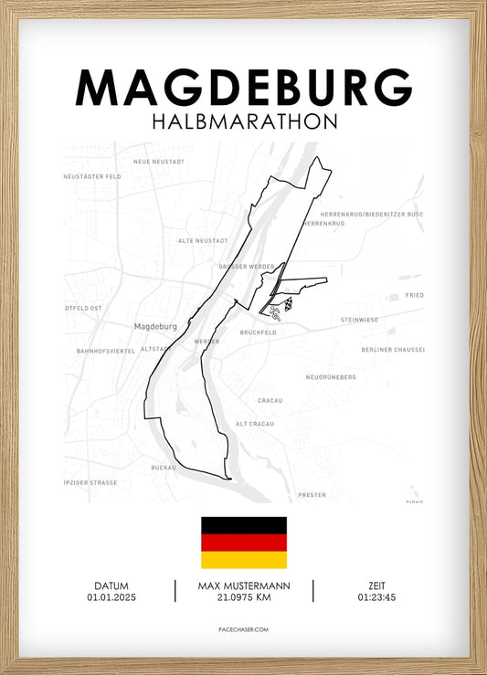 Halbmarathon Magdeburg Poster