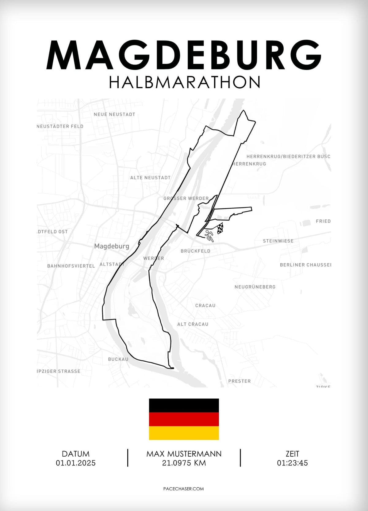 Halbmarathon Magdeburg Poster