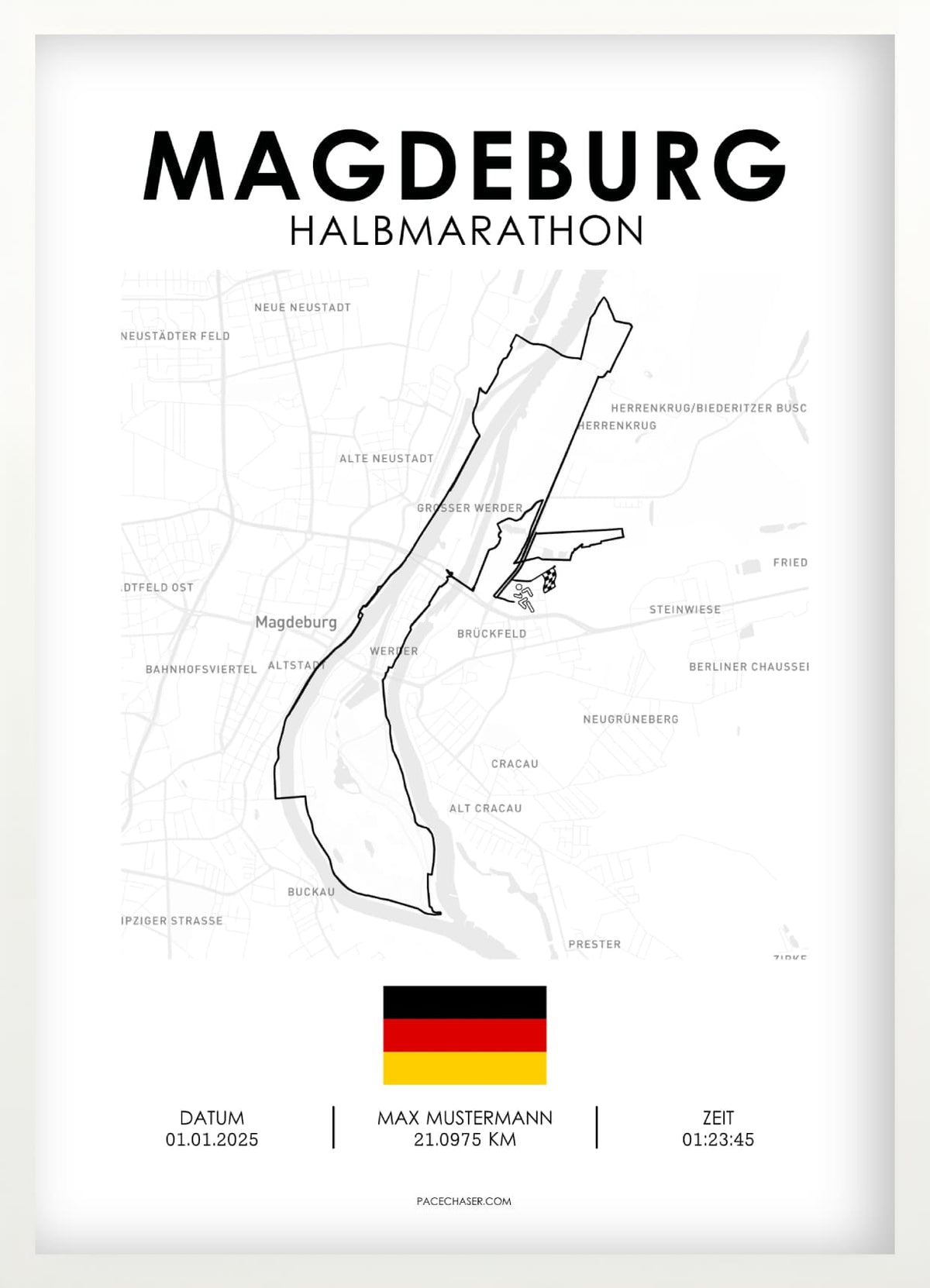 Halbmarathon Magdeburg Poster