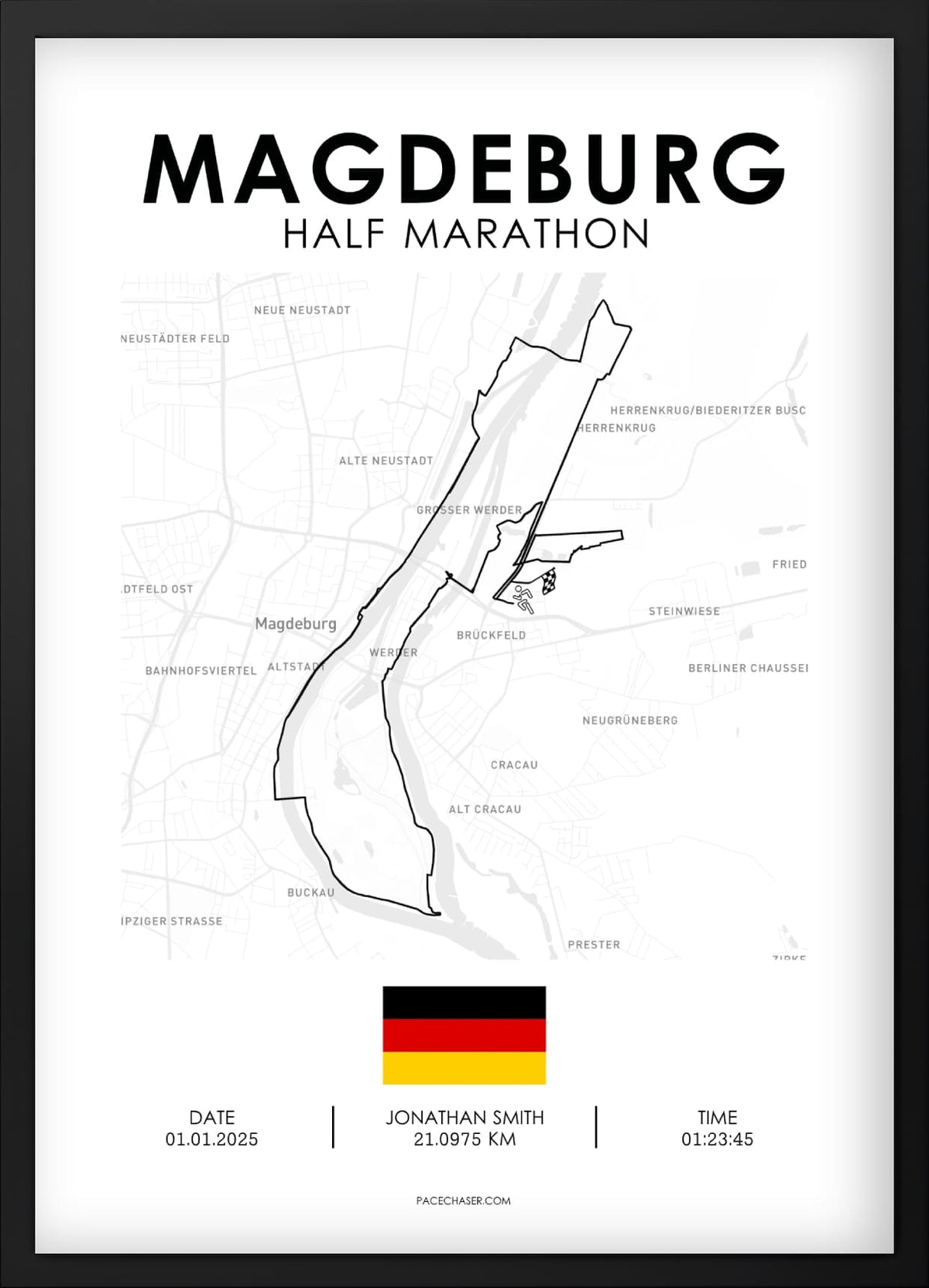 Halbmarathon Magdeburg Poster