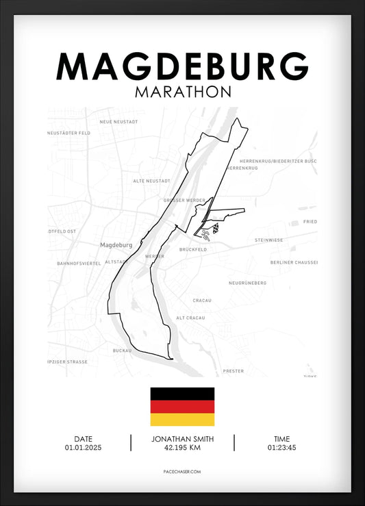 Marathon Magdeburg Poster