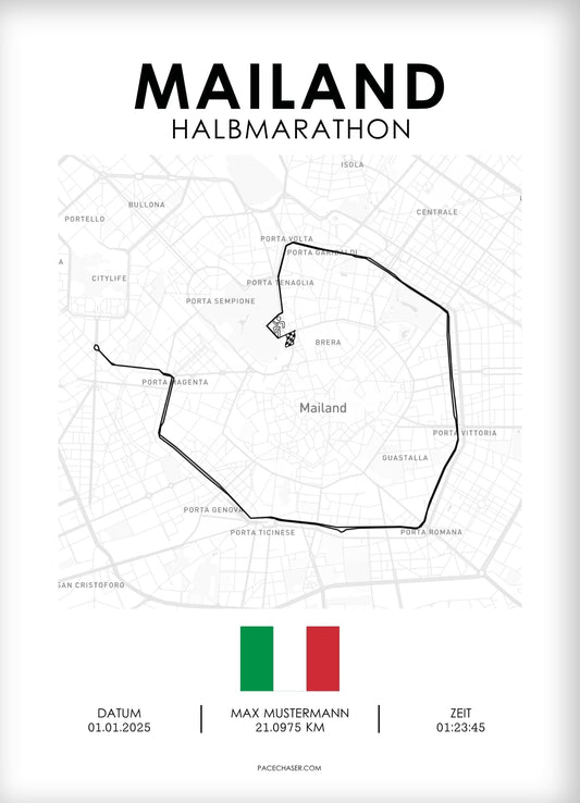 Halbmarathon Mailand Poster (Stramilano)