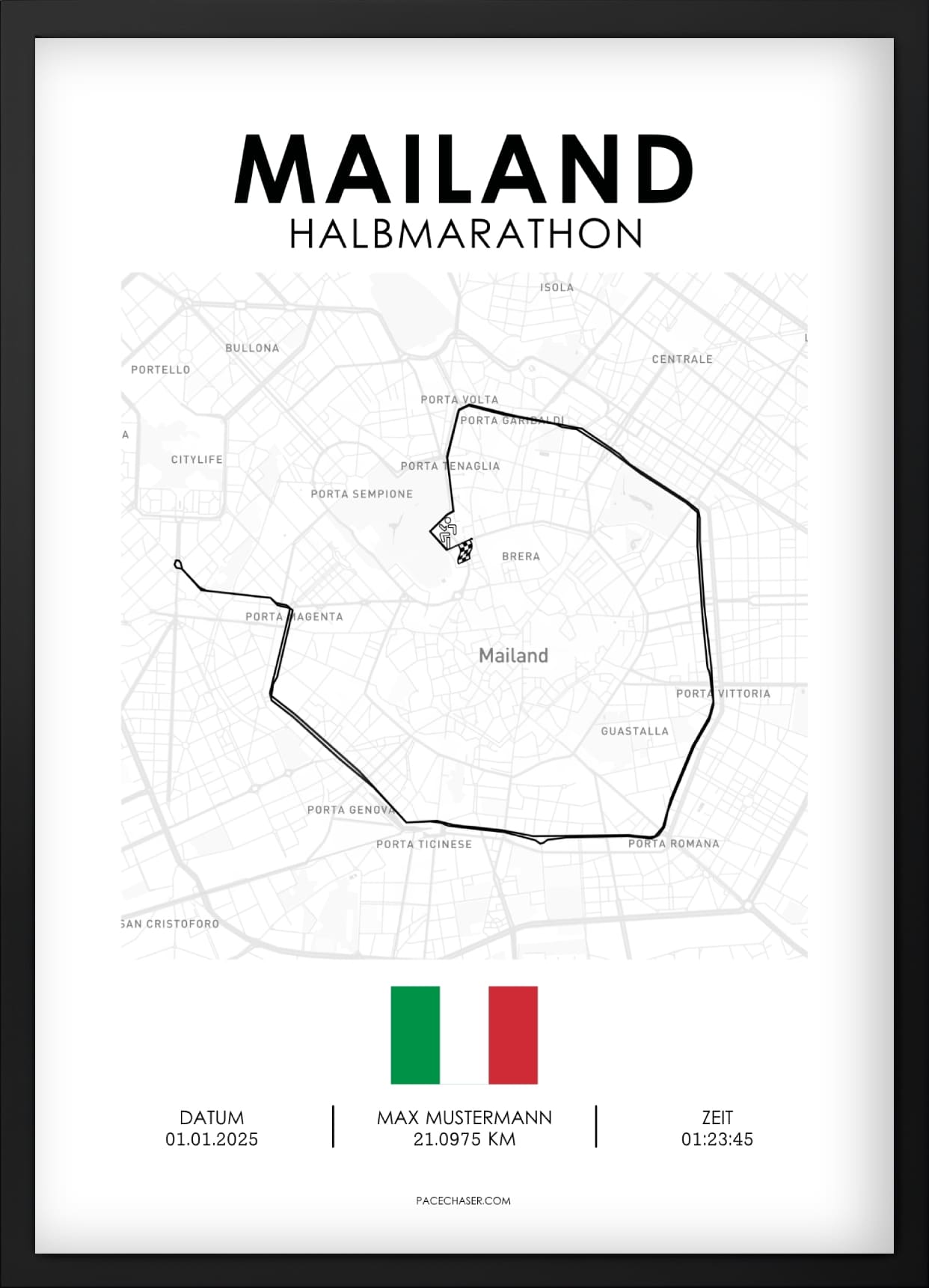 Halbmarathon Mailand Poster (Stramilano)
