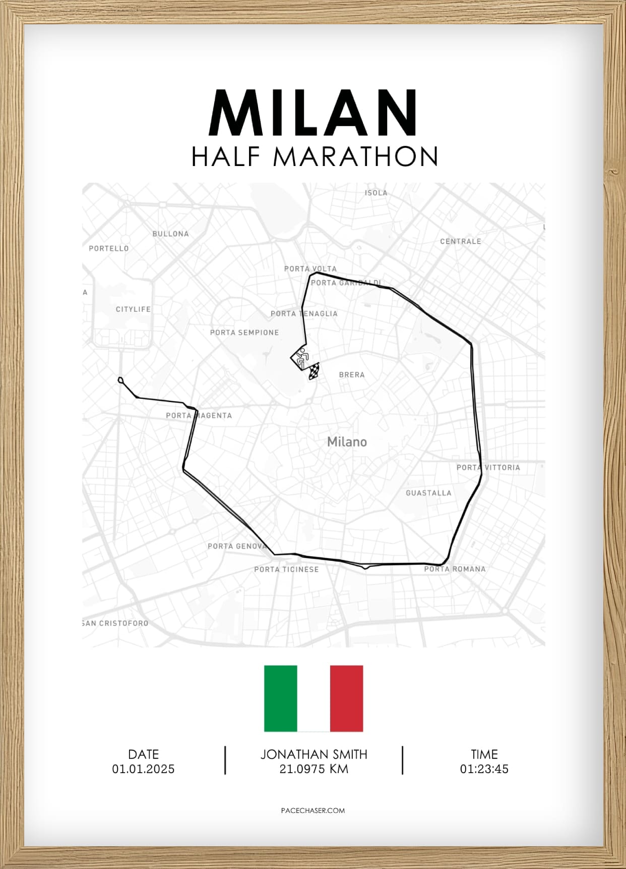 Halbmarathon Mailand Poster (Stramilano)