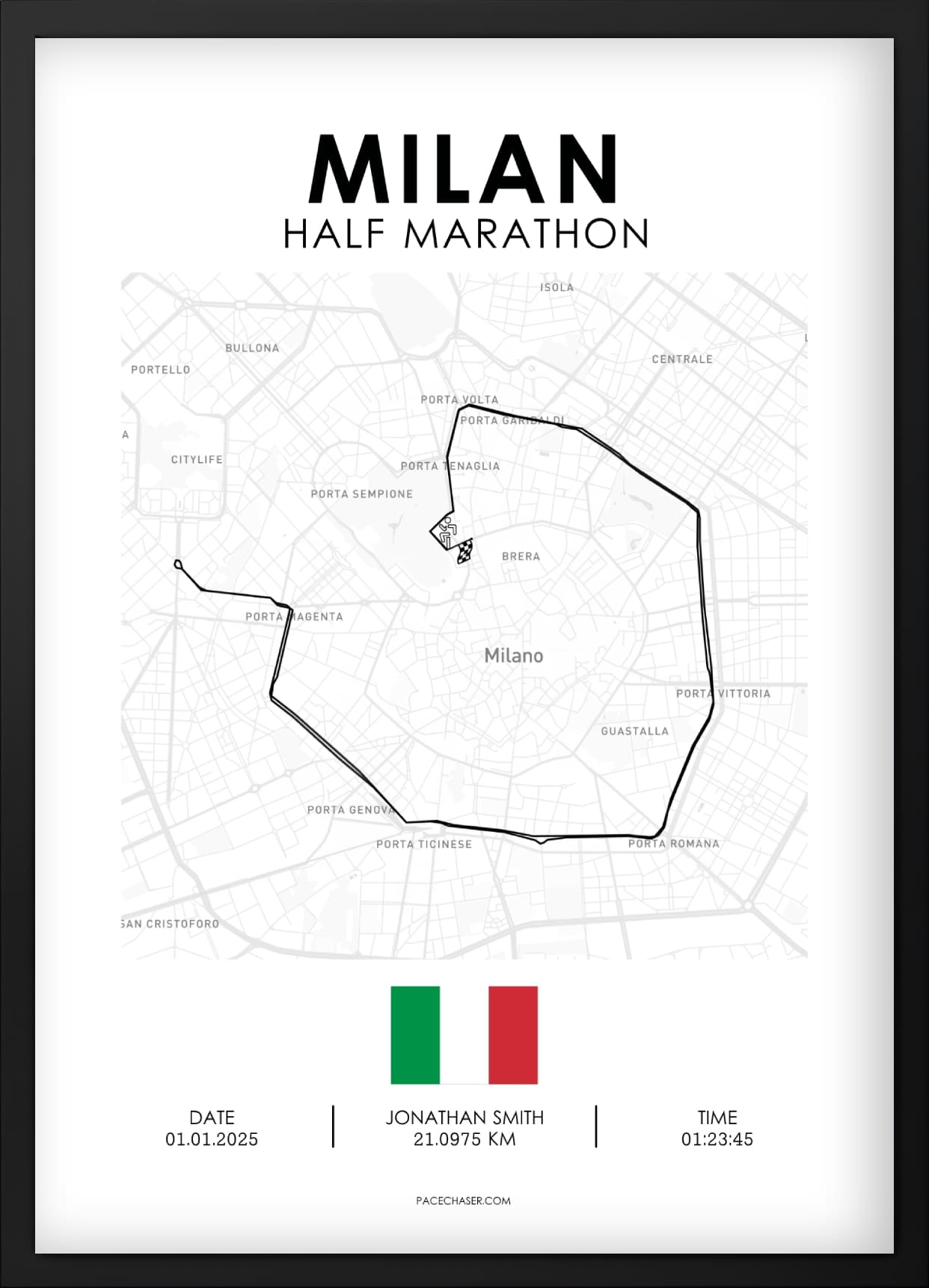 Halbmarathon Mailand Poster (Stramilano)